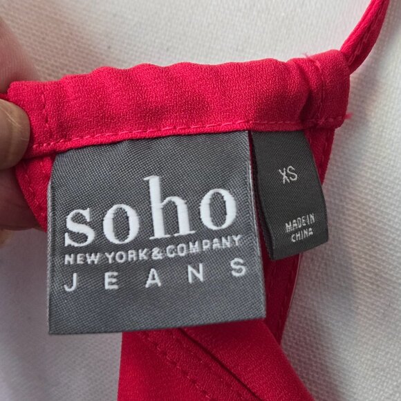 WOMEN'S NEW YORK & COMPANY PINK BLOUSE SIZE XS NWT - Picture 7 of 10